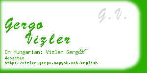 gergo vizler business card